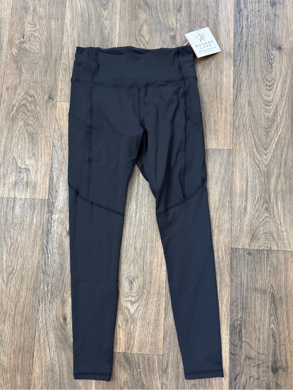 Modern Love High Rise Ankle Leggings 26" Pockets Black Women’s M Tennis Pockets